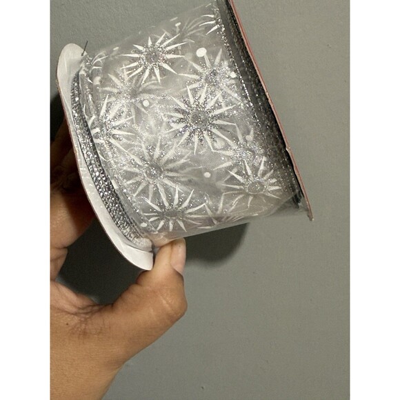 Jumbo Of 3 Ribbon 2.5in X 30 Ft Wired Edge - Picture 3 of 6